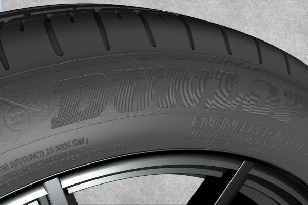 Dunlop 3D Tyre Renders