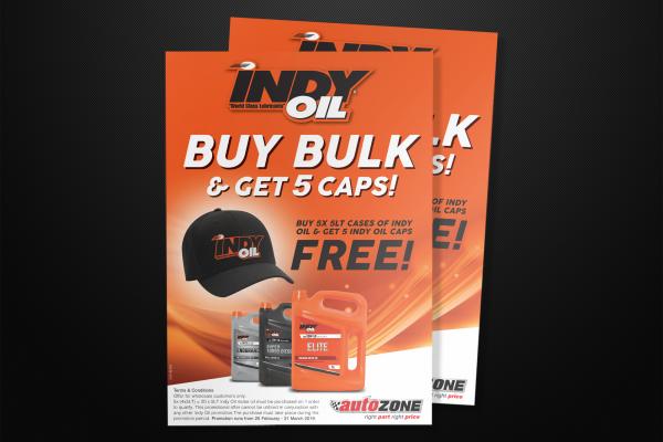 Indy Oil Promotional Flyers